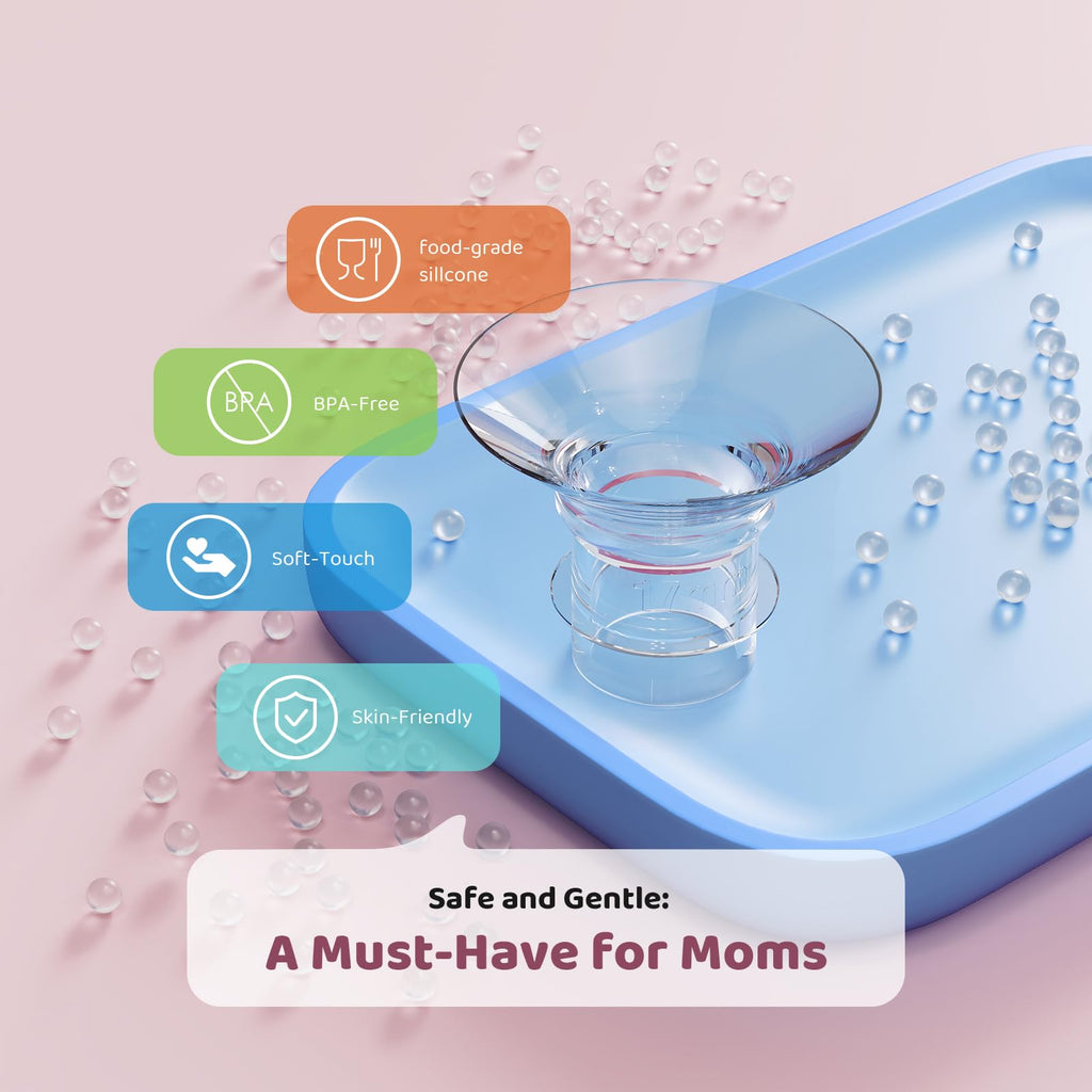 Nursi Luna Flange Sizing Kit, 15mm Flange Inserts for 24mm Breast Pumps