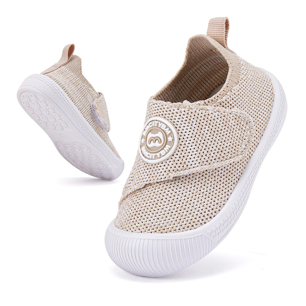 BMCiTYBM Baby Walking Shoes Infant Sneakers Unisex Camel Size 6-12 Months