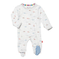 Magnetic Me Boys Modal Magnetic Baby Footie Pajamas | Silky Soft Modal Fabric | Hug Dispatcher | 3-6 Months
