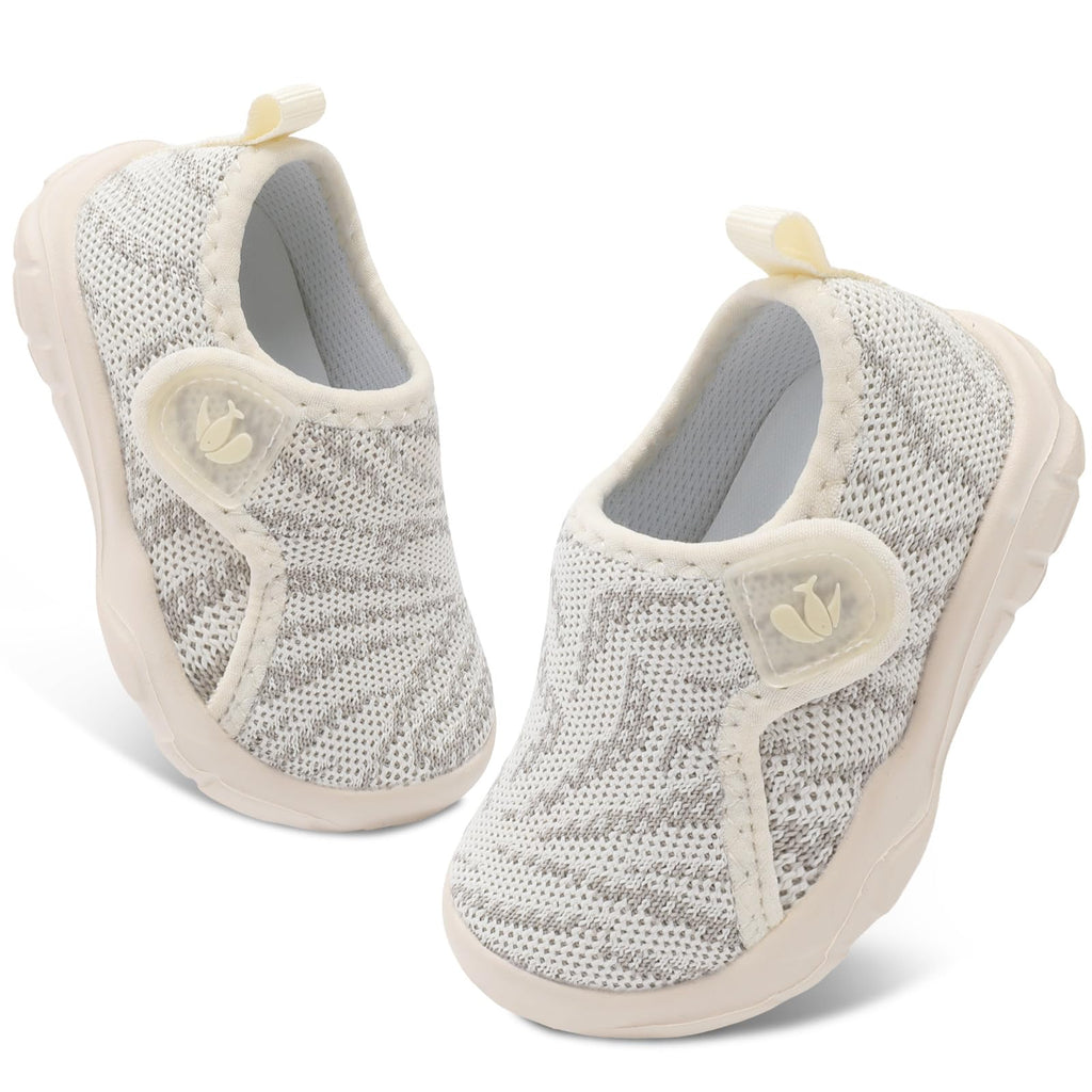FEETCITY Infant Shoes Girls Boys Toddler Slip On Sneaker Newborn Crib Shoe Baby First Walking Shoes