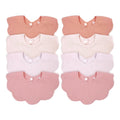 DOSMINE Muslin Baby Bibs 4-Layer Absorbent Drool Bibs 8 Pack