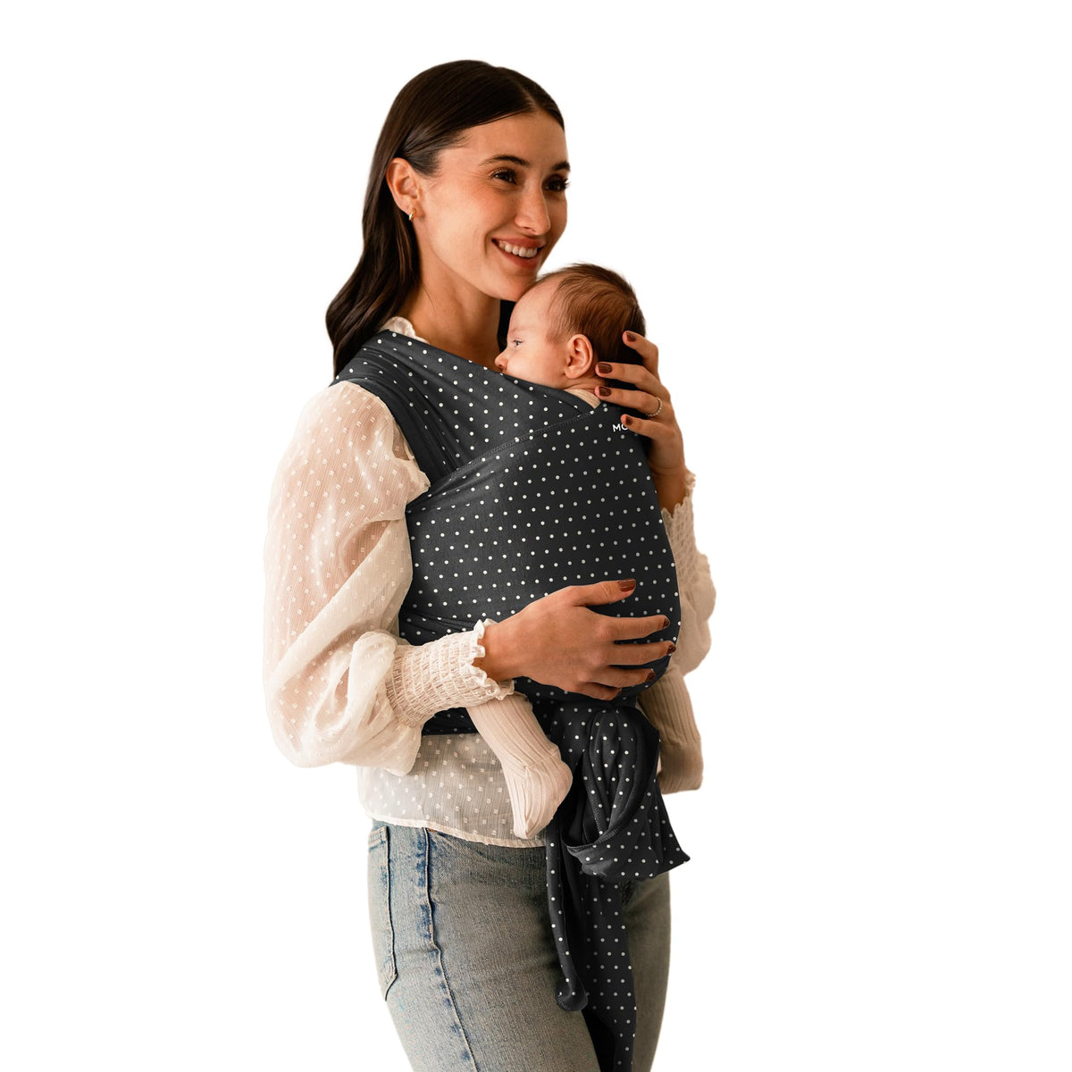 Moby Baby Wrap Carrier Classic by Petunia Pickle Bottom for Newborns to Toddlers (8-33lbs), Infant Sling Carrier, Lightweight & Hands Free Design, Adjustable for All Body Types (Ripple)