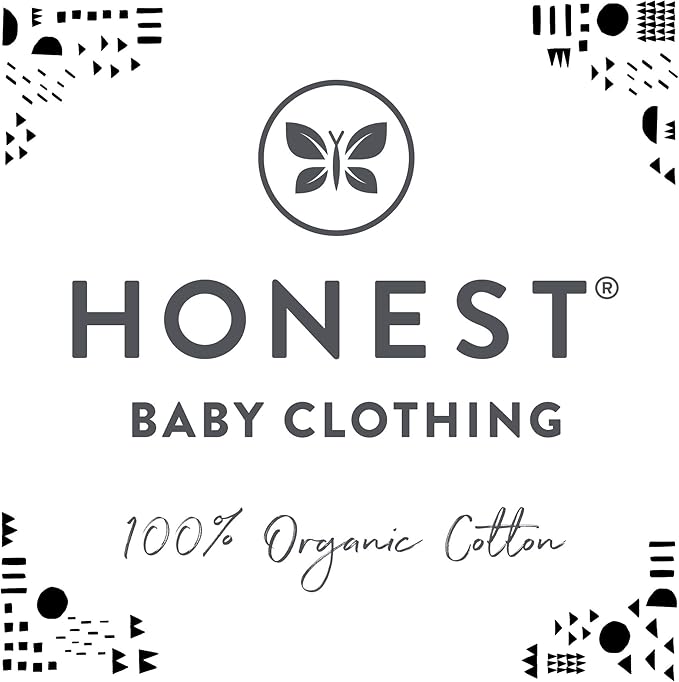 HonestBaby Sleep and Play Footed Pajamas One-Piece Sleeper Jumpsuit Zip-Front PJs 100% Organic Cotton for Baby Girls