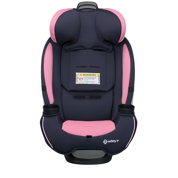 Safety 1st Grow and Go All-in-One Slim Convertible Car Seat, Rear Facing, 5-40 lbs, Forward Facing (30–65 lbs), High Back Booster Seat 40-100 pounds, Vineyard Girl