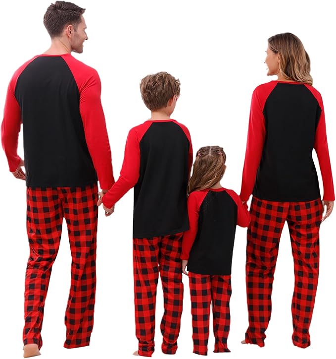 Awoscut Family Christmas Pajamas Matching Pajamas for Family, Xmas PJs Sets Holiday Sleepwear