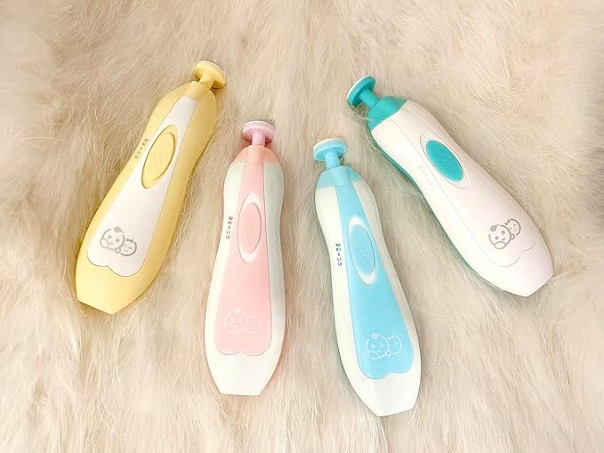 Baby Nail Trimmer 21 in 1, Usage Labeled Case & 13 Extra Replacement Tools, Royal Angels Baby Electric Nail File, Baby Nail Care, Nail Clipper Newborn Toddler Toes & Fingernails Nail Kit (Green)