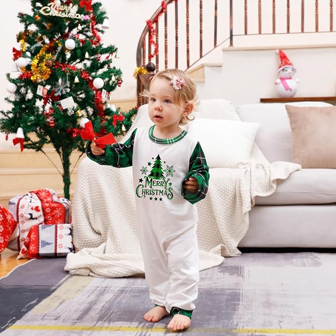 Awoscut Family Christmas Pajamas Matching Pajamas for Family, Xmas PJs Sets Holiday Sleepwear