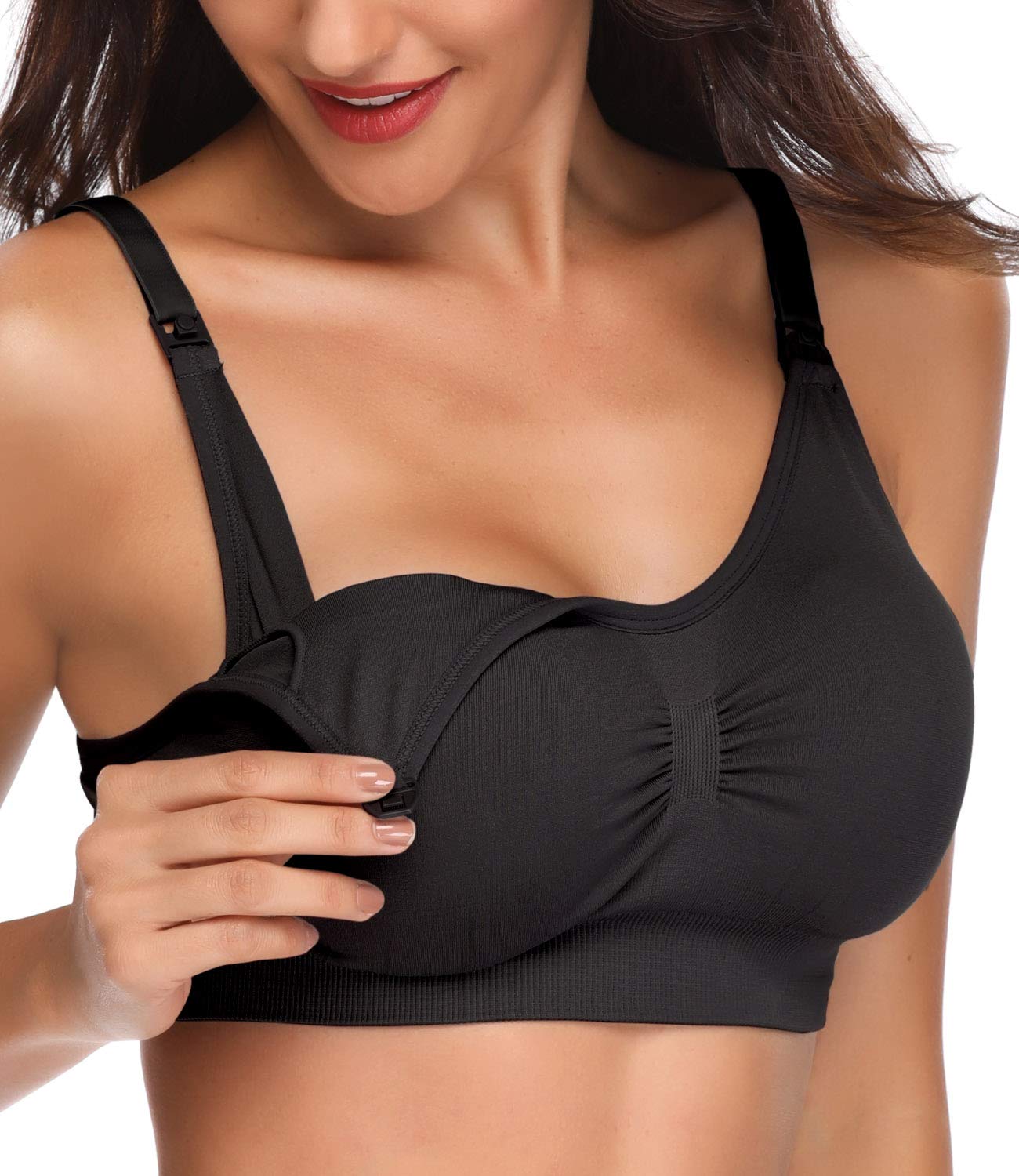 Lataly Womens Sleeping Nursing Bra Wirefree Breastfeeding Maternity Bralette
