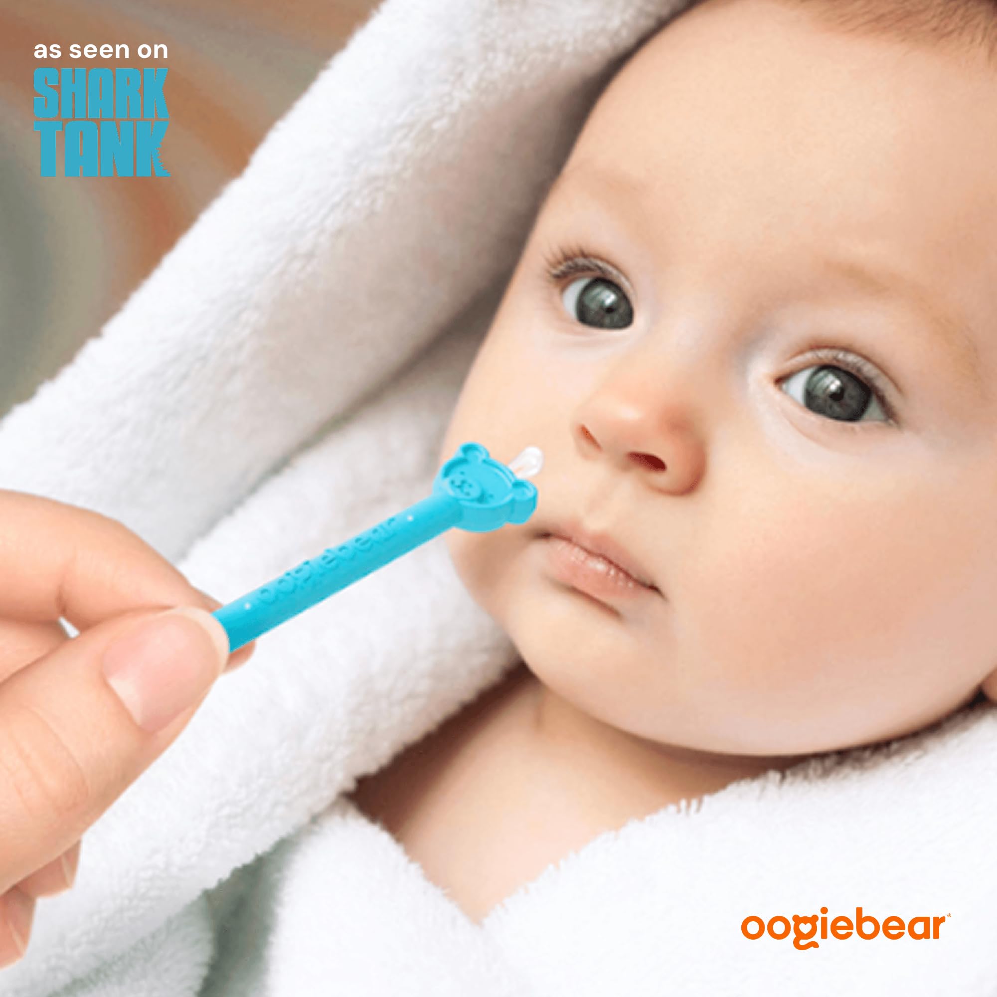 oogiebear Baby Nose & Ear Picker, Safe Booger Remover Tool, 1 Piece, Blue