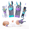 Baby Toys 0-6 Months, Infant Wrist Rattles and Foot Finder Socks Set