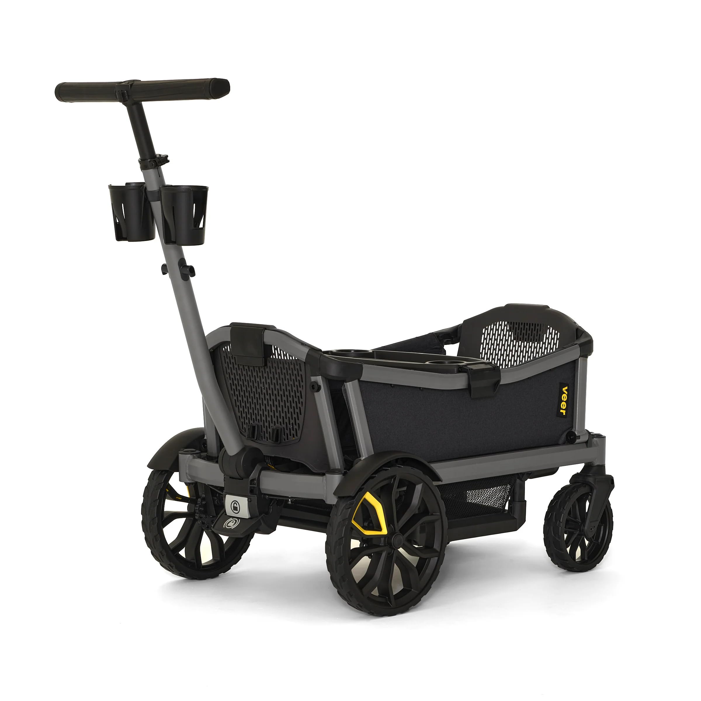 Veer Cruiser City | Premium Urban Wagon Stroller for Babies, Toddlers, and Kids | Traditional Stroller Push Steering | JPMA Certified | Lightweight and Collapsible | 2 Seater