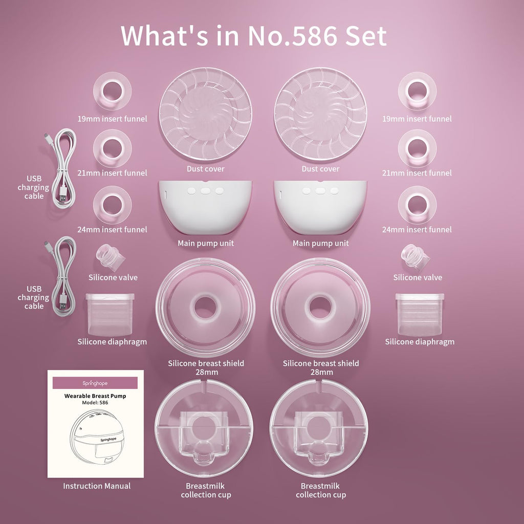 Springhope Wearable Hands-Free Breast Pump 4 Modes & 9 Levels