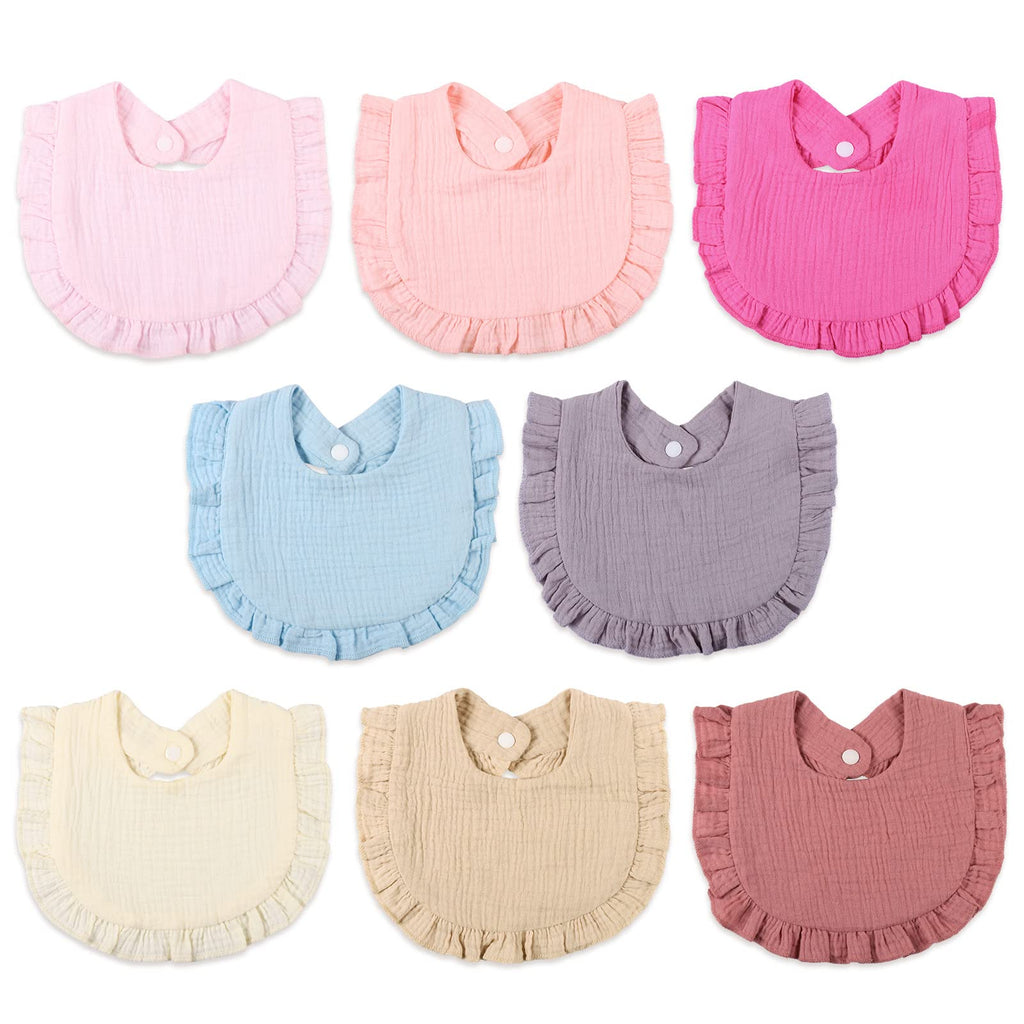 Baby Bibs Muslin Cotton Drool Teething Drooling Bibs for Baby Girl Boy