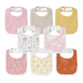 Muslin Bibs for Baby Girl, Adjustable Fit for Drooling and Teething Toddler