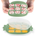 Haakaa Baby Popsicle Mold - Baby Food Maker & Breastmilk Teething Freezer Tray - BPA Free Silicone-Green