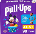 Pull-Ups Boys' Potty Training Pants, Size 4T-5T Training Underwear (38-50 lbs), 99 Count (3 Packs of 33), Packaging May Vary