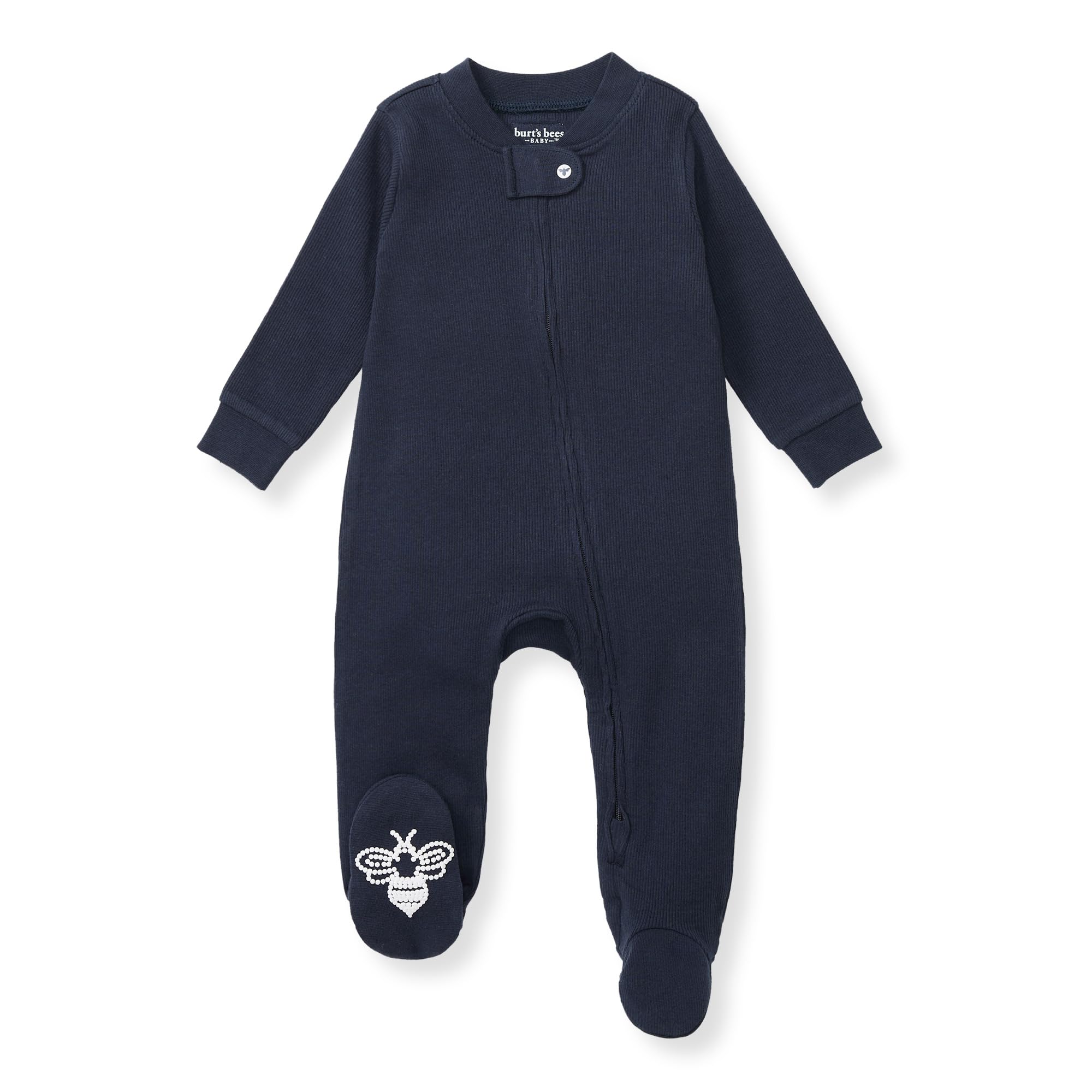 Burt's Bees Baby Boys' Organic Cotton, Sleep and Play Footed Pajamas