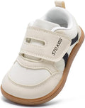 Toddler Wide Toe Box Barefoot Shoes Boys Girls Sneakers Kids Tennis Shoes Preschool Non Slip Lightweight Comfortable First Walking Shoes Running Outdoor Activities