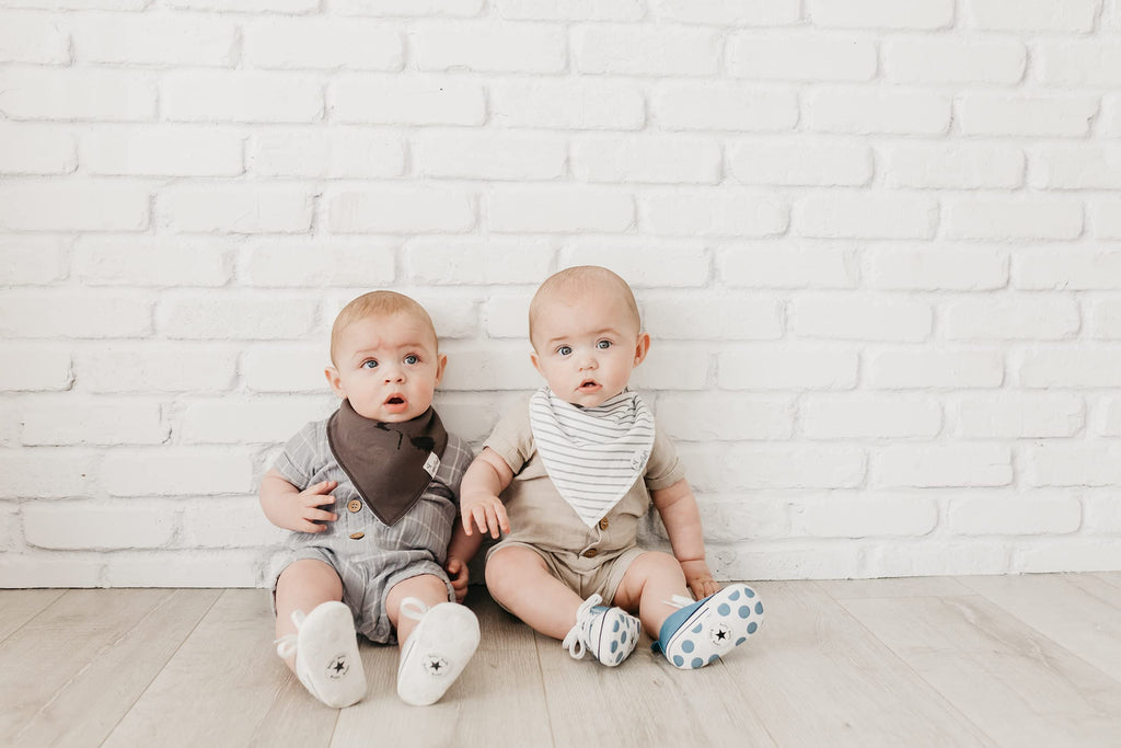 Copper Pearl Baby Bibs for Baby Boy or Girl – Bandana Drool Bibs for Teething, Absorbent Bibs for Eating, Newborn to Toddler, 4 Pack, Ace