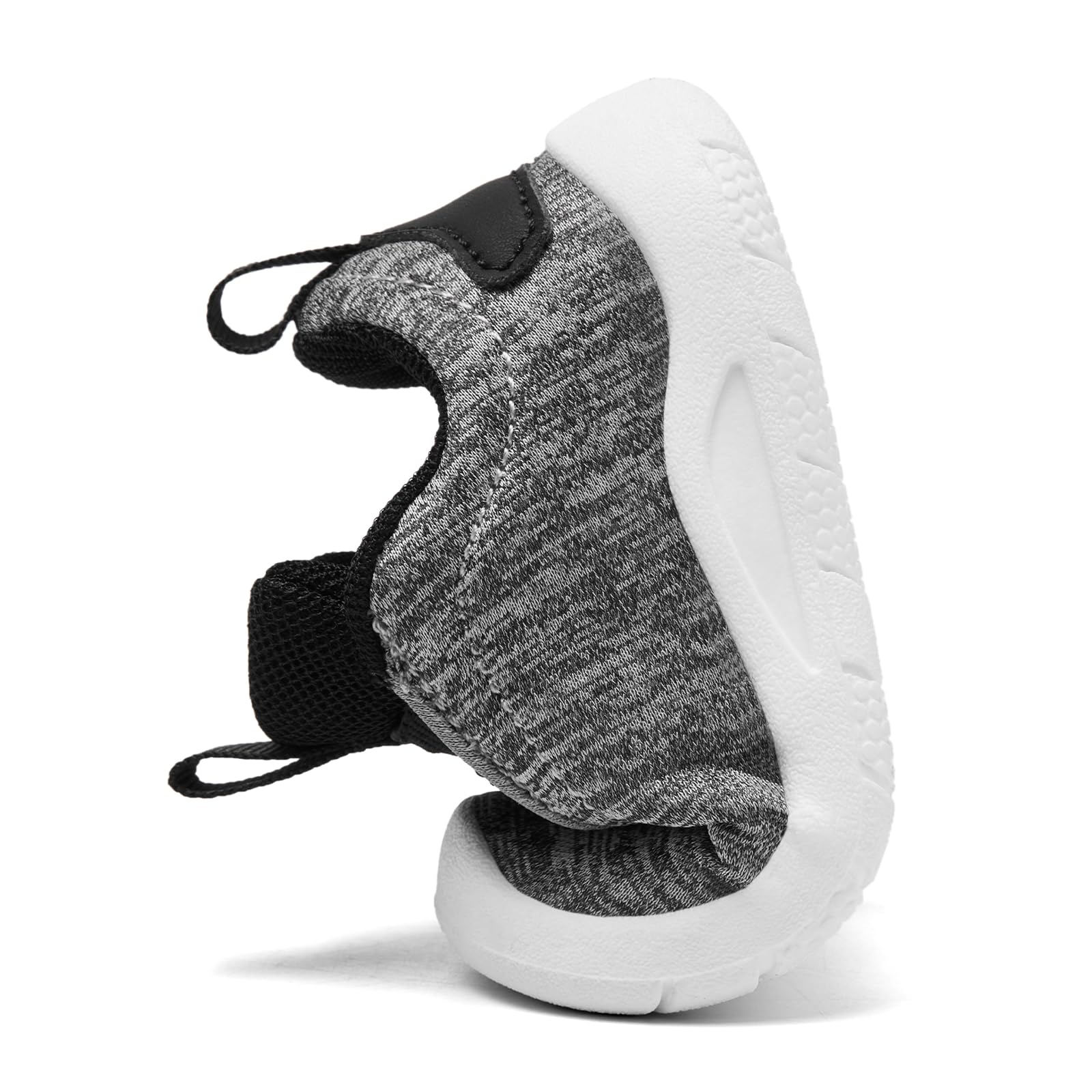 MORENDL Toddler Sneakers Baby Slip On Walking Shoes Non-Slip Breathable Boys & Girls Running Shoes Infant Tennis Shoe Mix Grey 12-15 Months Size 5