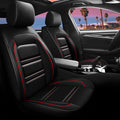 PACKMACH Seat Cover for Chevy Malibu 2004-2025 | Car Seat Covers Front Seats, Waterproof Seat Protectors, Automotive Front Seat Covers (Front Seat, Black&White Line)