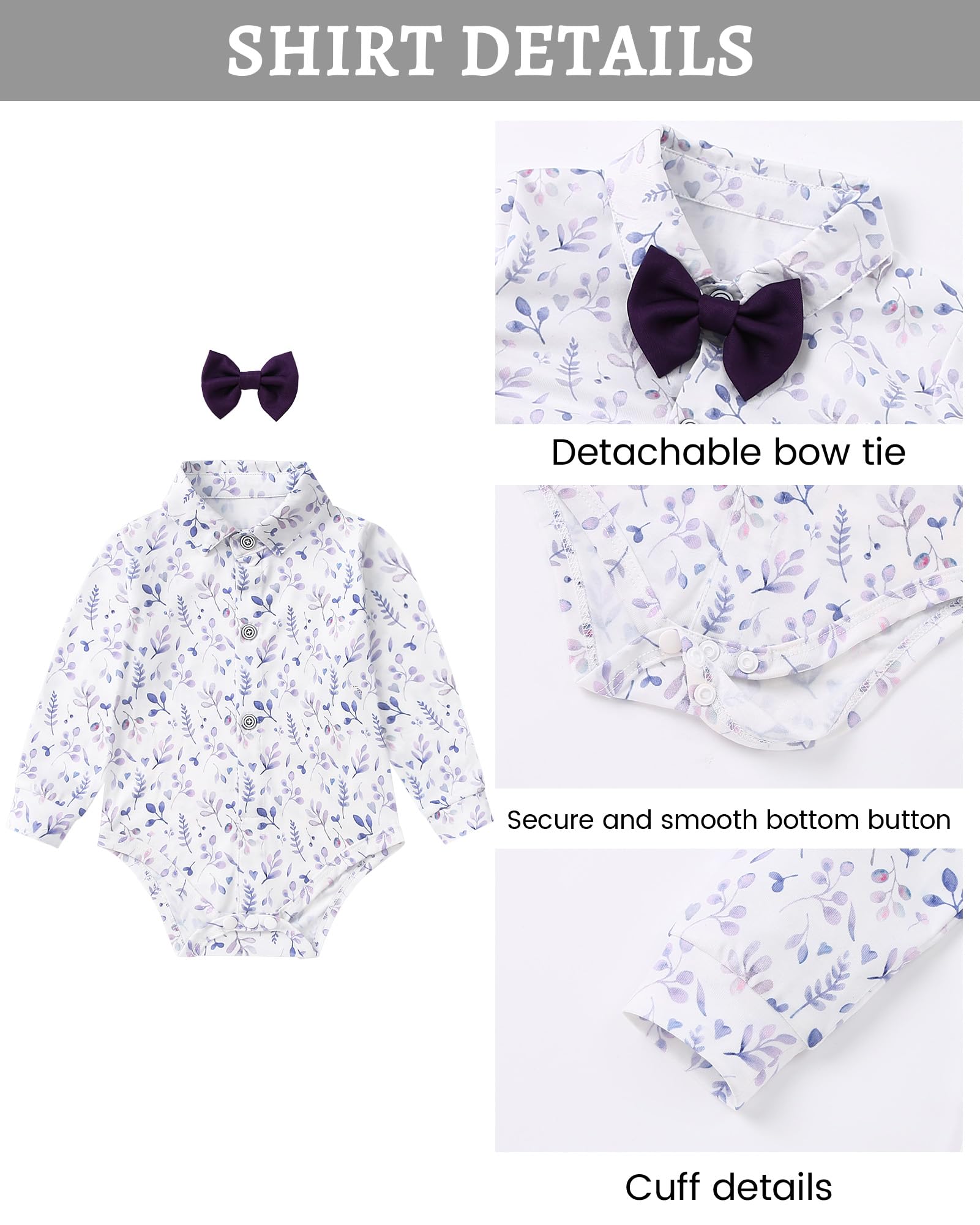 SANMIO Baby Boy Suit Set Infant Gentleman Formal Outfits 0-24M