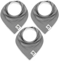 3 Pack Baby Bibs for Boys & Girls | Cotton, Absorbent Drooling & Teething Bib | Thick, Adjustable Snap-on
