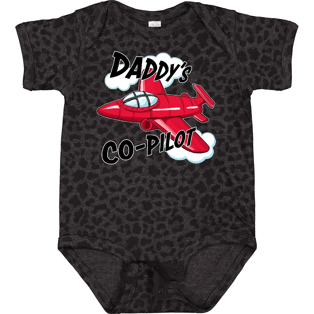 inktastic Daddys Co-Pilot for Fathers Day Baby Bodysuit 12 Months Black Leopard 2a3b6