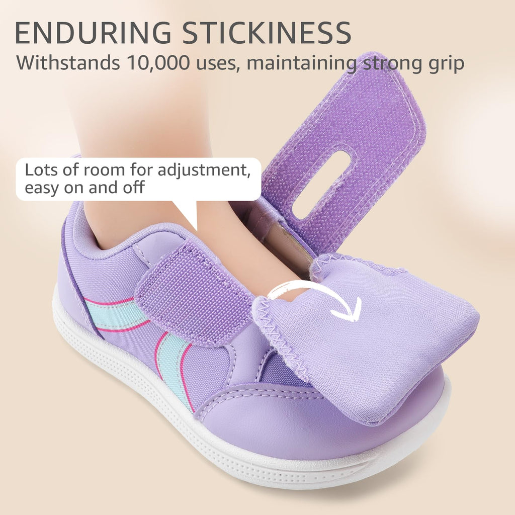 Toddler Girls Shoes Wide Toe Box Barefoot Sneakers Light Purple Size T10