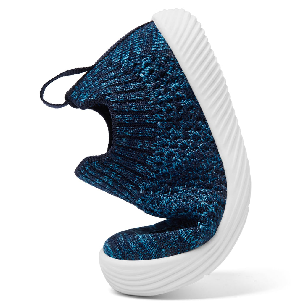 MORENDL Toddler Shoes - Baby Walking Socks - Non-Slip, Breathable - Boys & Girls - Mixed Blue - 6-9 Months