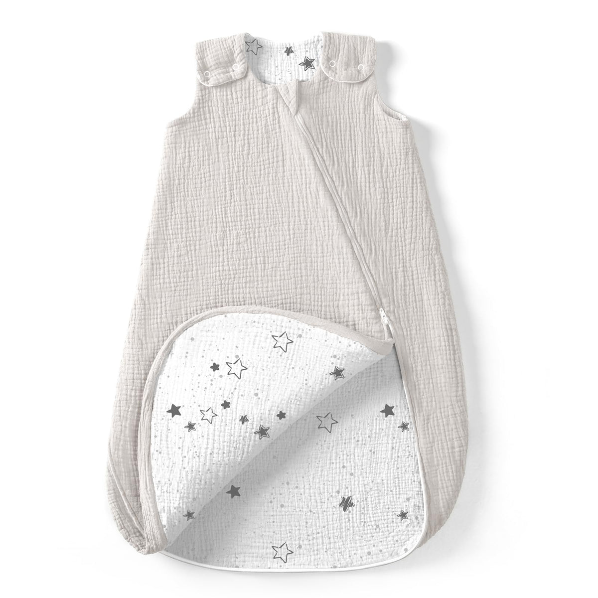 lulumoon Baby Sleep Sack Muslin: Cotton 0.7TOG Breathable Wearable Blanket