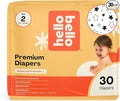 Hello Bello Diapers, Size 2 (10-16 lbs) Superstars, 30 Count of Premium Disposable Baby Diapers, Hypoallergenic with Soft, Cloth-Like Feel