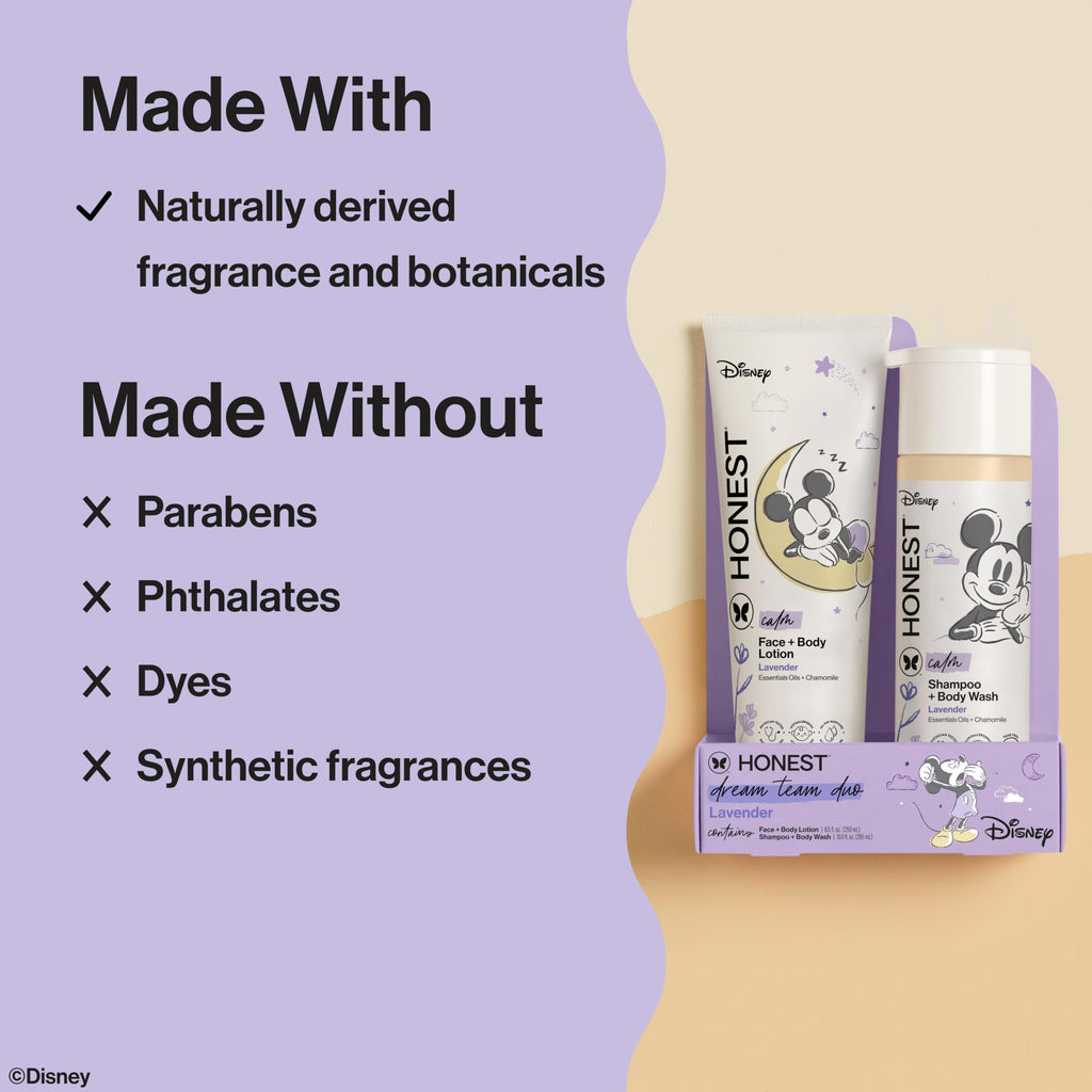 The Honest Company Shampoo, Body Wash & Lotion Bundle, Lavender, 18.5 fl oz