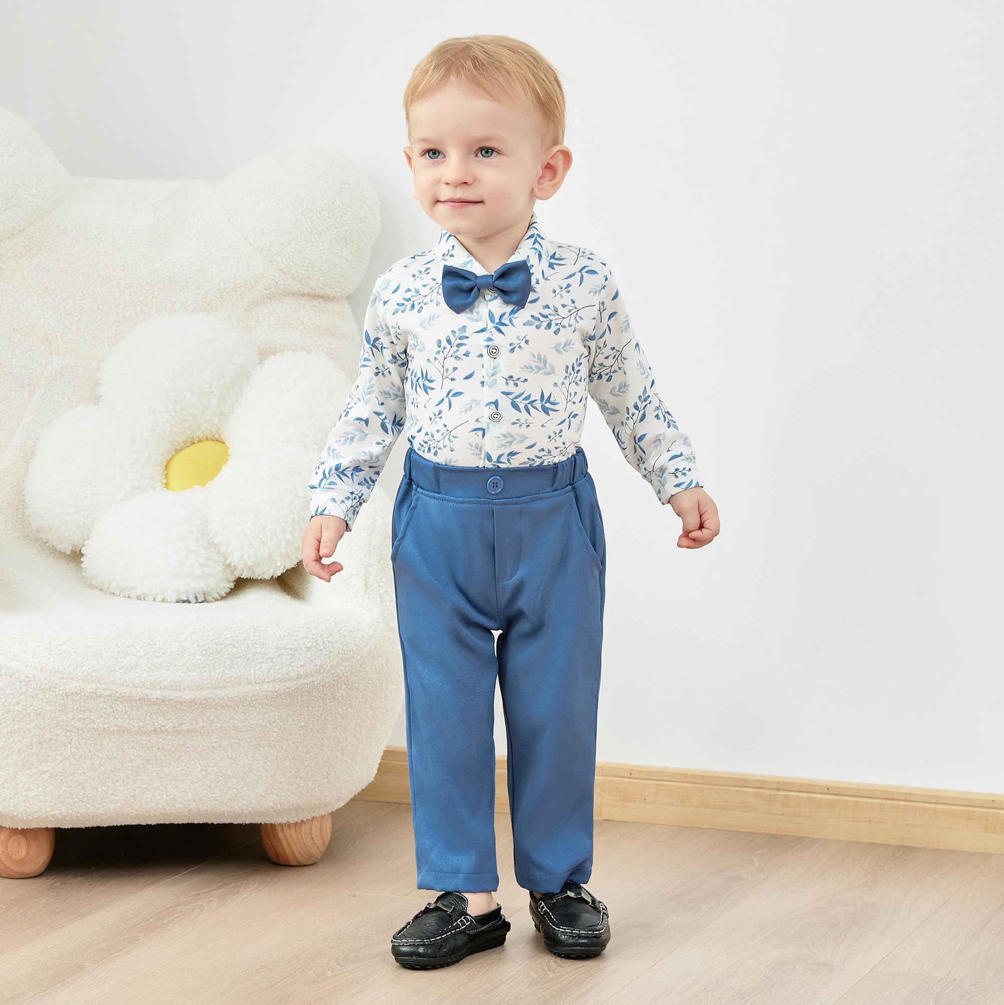 SANMIO Baby Boy Easter Outfit Suit Infant Gentleman Baptism 0-24M