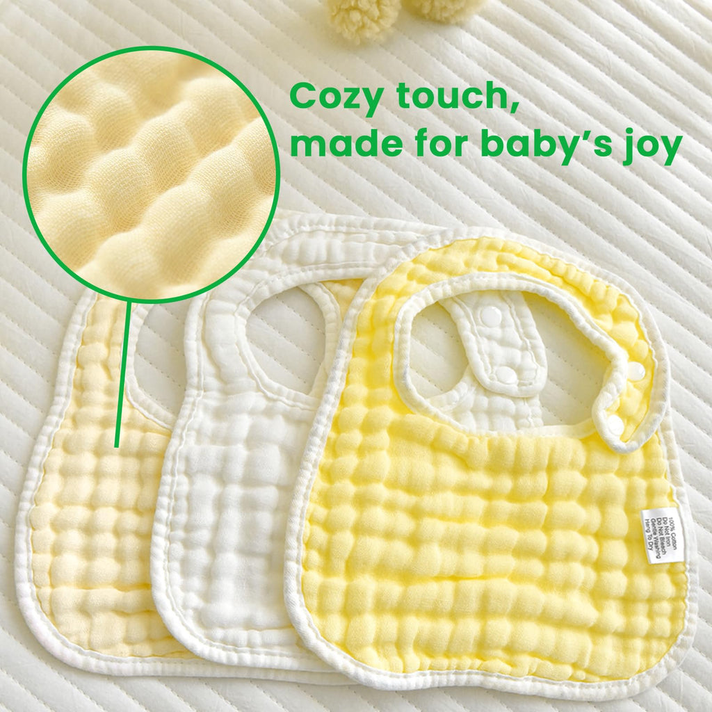 Baby Bibs Muslin Cotton Drool Teething Drooling Bibs for Baby Girl Boy