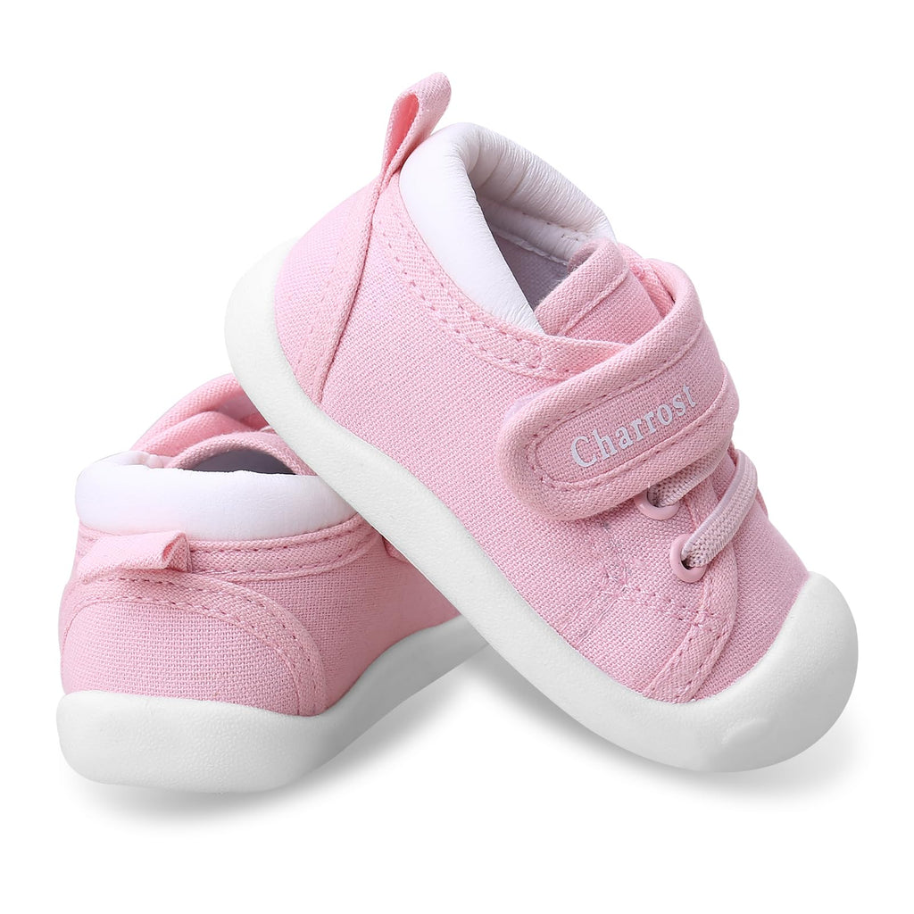 Charrost Baby Walking Shoes Toddler Girl Boy Soft Breathable Canvas Shoes