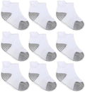 Zaples Baby Non Slip Grip Ankle Socks with Non Skid Soles for Infants Toddlers Kids Boys Girls