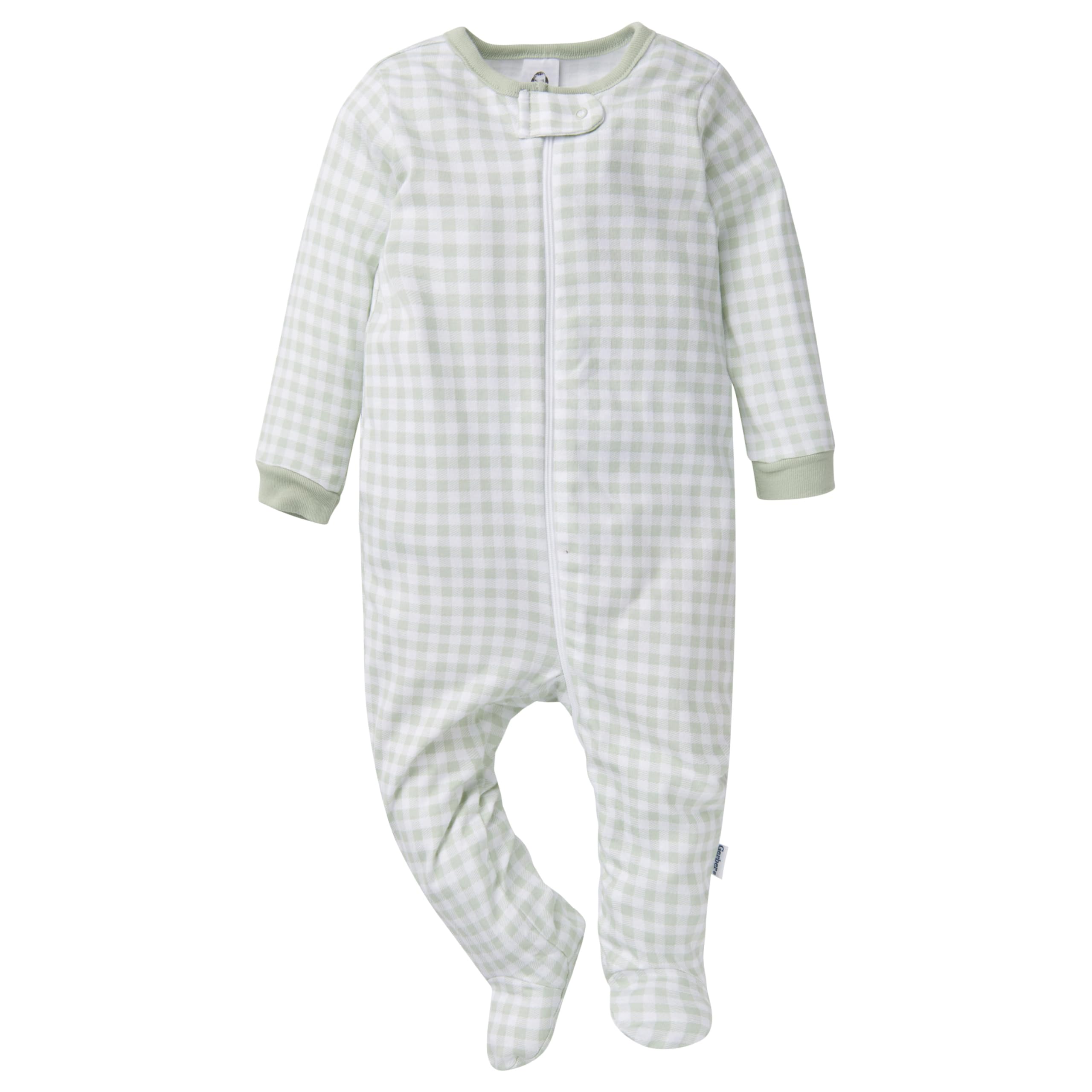 Gerber Baby Girls' 4-Pack Sleep 'N Play Footie, Daisy, 0-3 Months