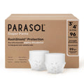 Parasol Chlorine Free Natural Disposable Diapers, Size 5 (3T-4T), 96 Count