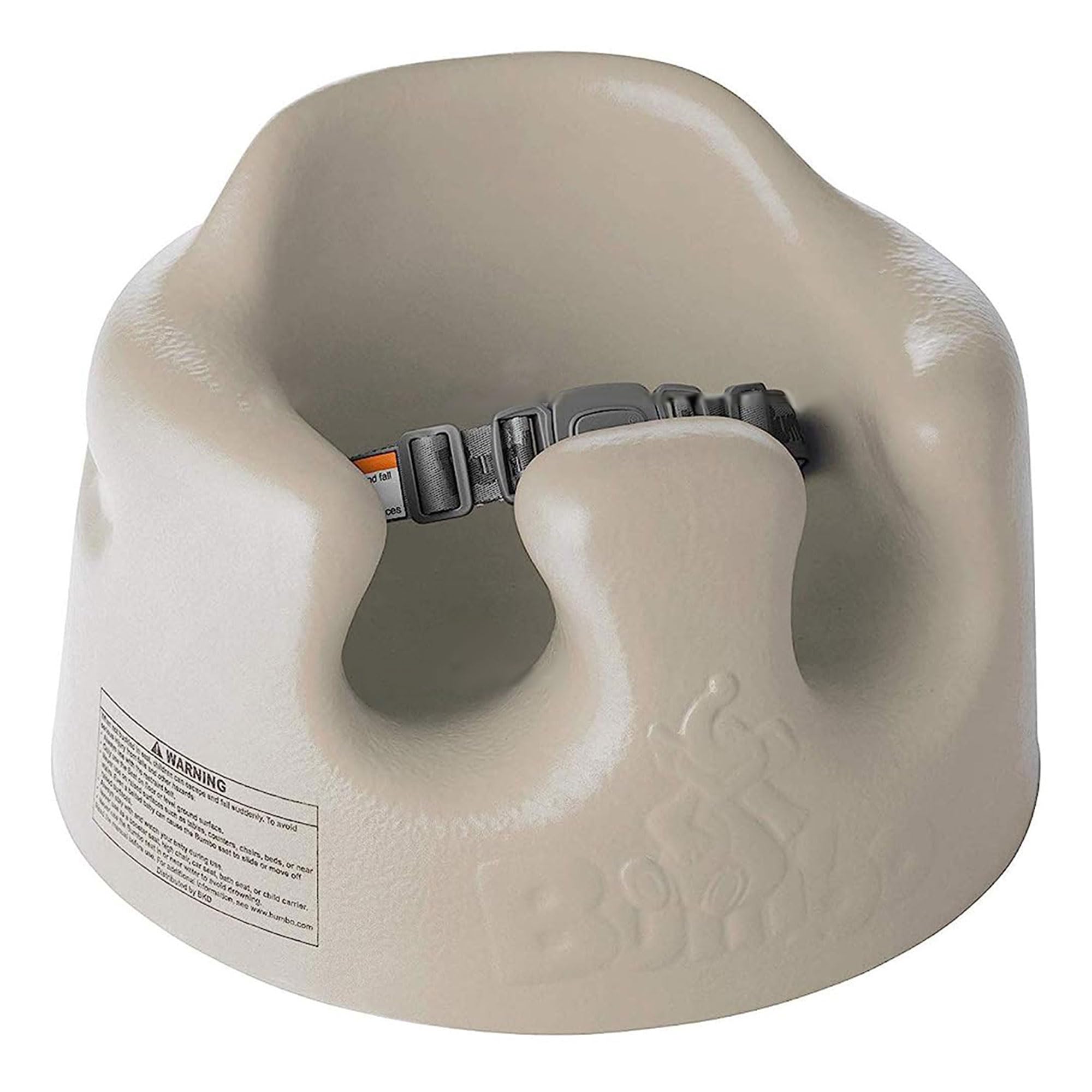 Bumbo Baby Floor Seat, Sit Up Activity & Eating Chair with Tray, Taupe