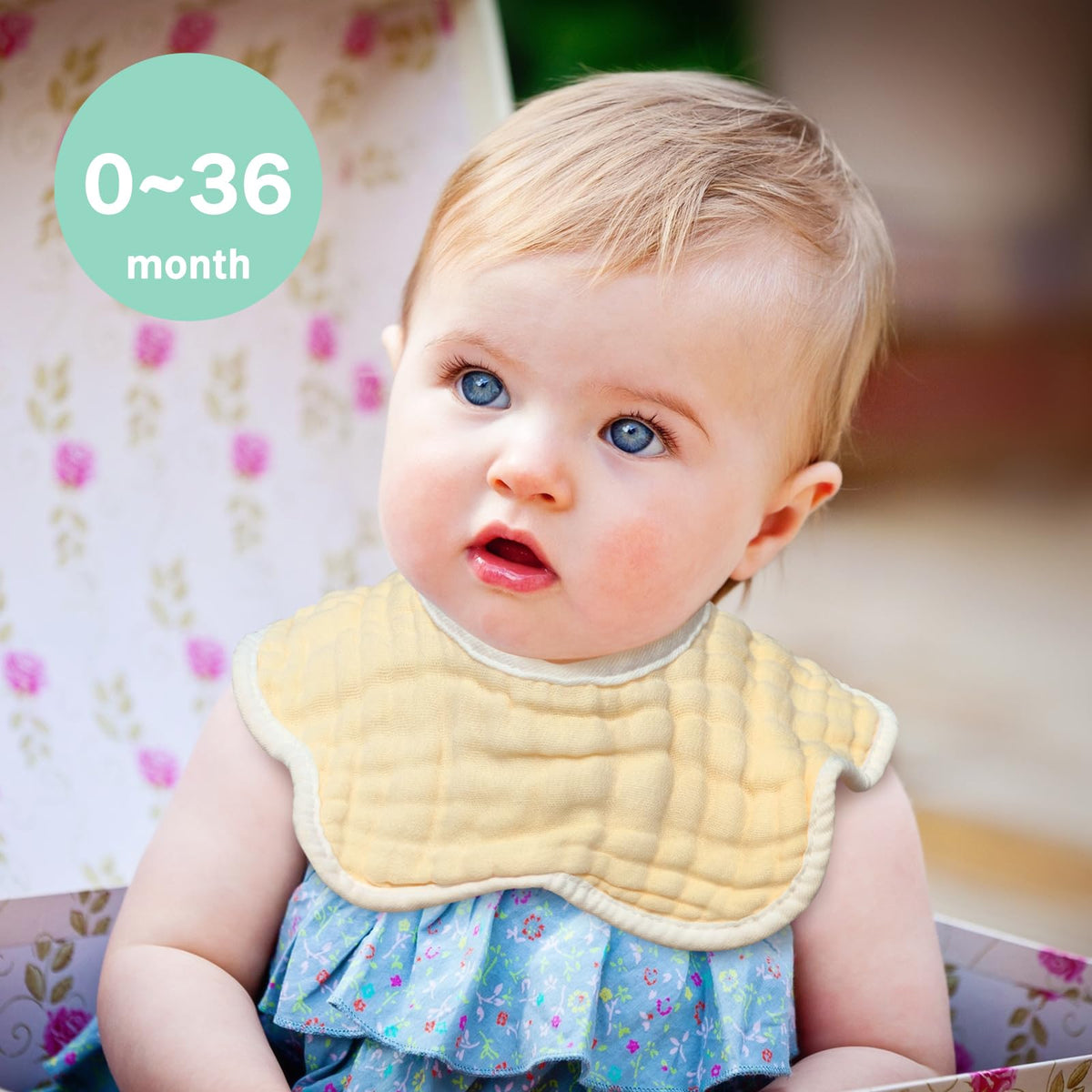 Baby Bibs Muslin Cotton Drool Teething Drooling Bibs for Baby Girl Boy