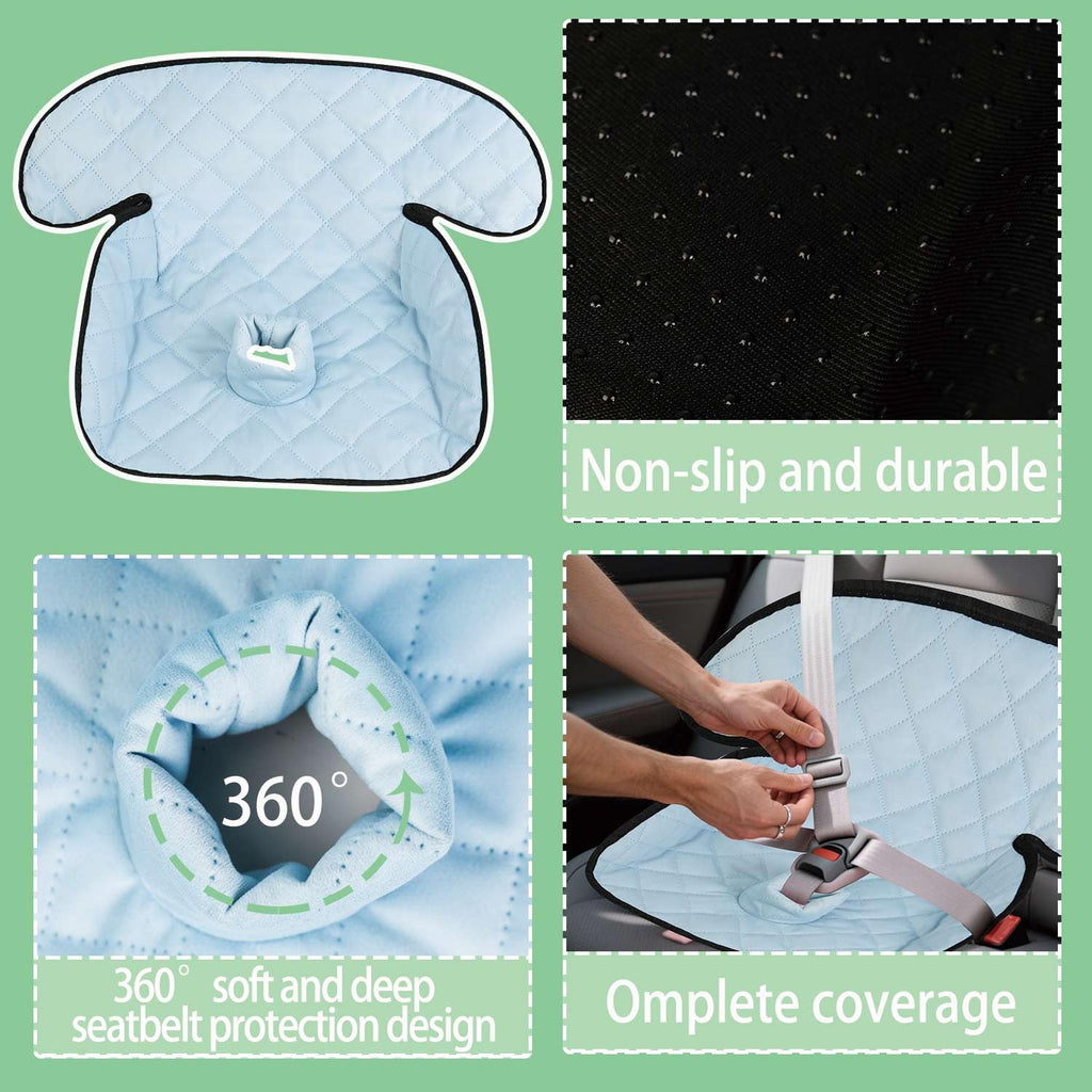 MOOB Waterproof Car Seat Protector - 2 Pack Premium Carseat Liner for Babies & Toddlers, Machine Washable & Quick-Dry, Anti-Slip Backing, Potty Training Pad for Infant Car Seat & Stroller (Purple)