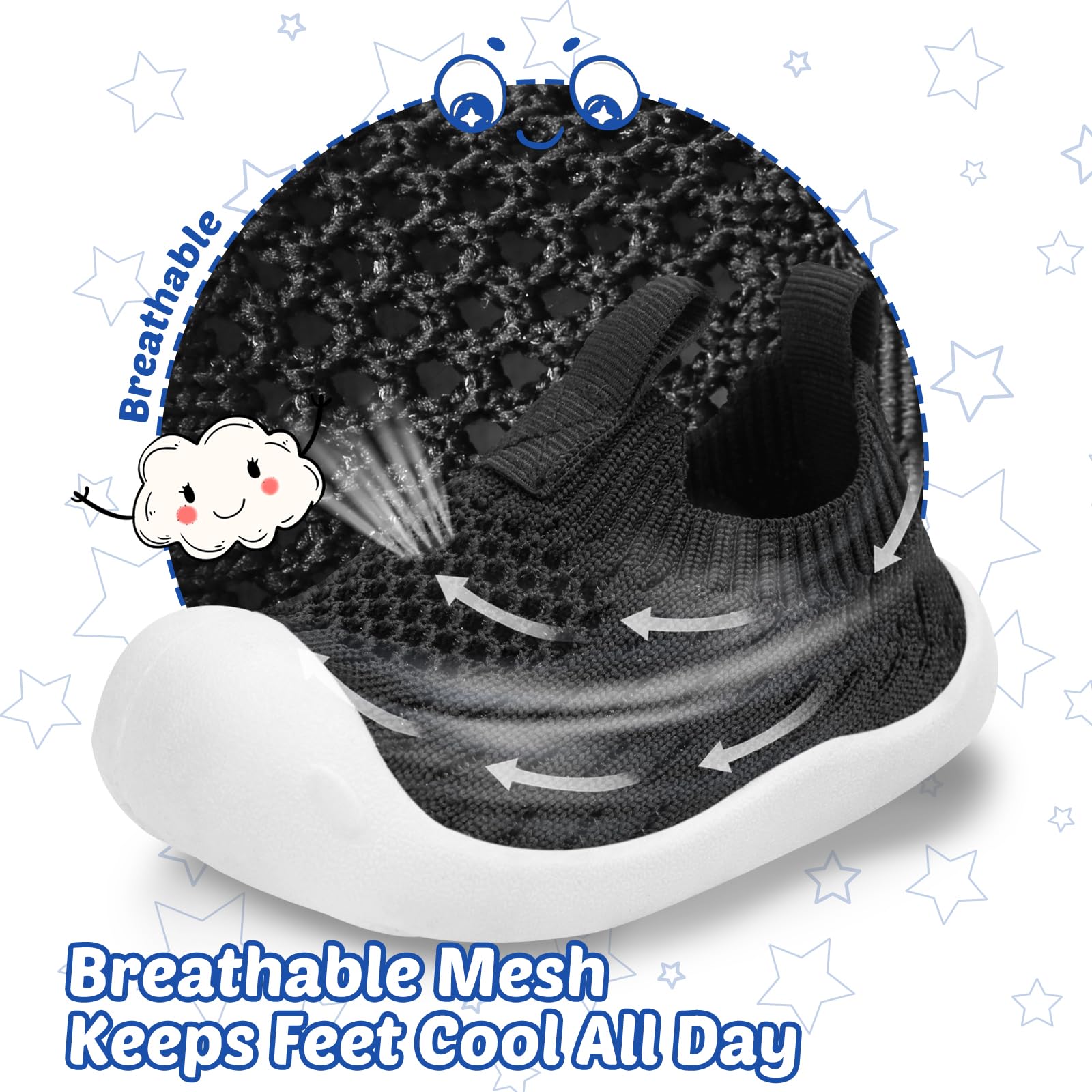 Baby Boy First Walking Shoes Girl Toddler Soft Sole Breathable