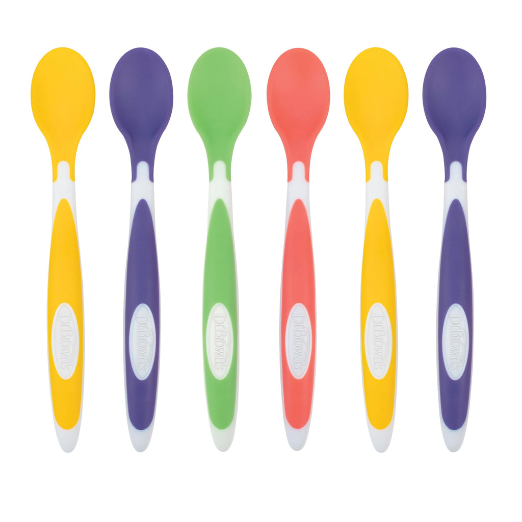 Dr. Brown's Soft-Tip Toddler Feeding Spoons, 24 Pack, Multi