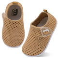 Baby Boys Girls Water Sports Shoes Barefoot Kids Aqua Sneakers Beach Sandals Swim Shoes Mesh Brown 12-18 Months Infant