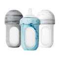 Boon Nursh Silicone Baby Bottles - Medium Flow - Tie Dye - 8 Oz - 3 Count