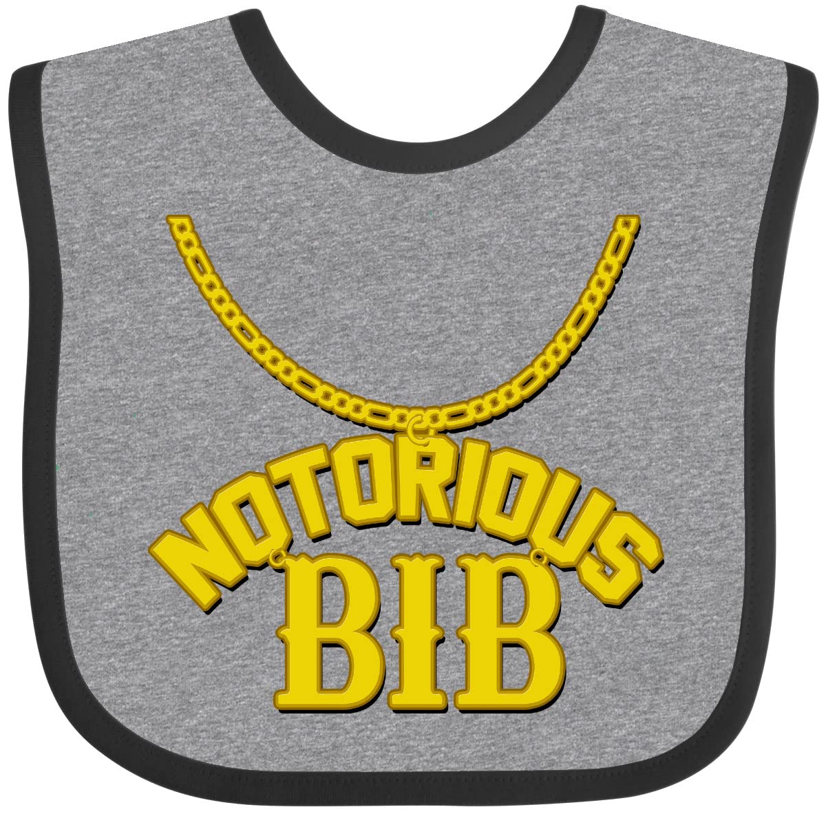 inktastic Notorious Bib Baby Bib White and Black 1c5d1