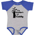 inktastic I'm Grandpa's Lil' Caddy- Golf for Kids Baby Bodysuit 18 Months Baseball Heather and Royal 2c4dc
