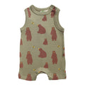 PARADE Organic Tank Rompers - Signature Prints Bears 12-18 Months