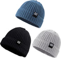 JANGANNSA Simple Knitted Baby Beanie Hip-Hop Boys Winter Hat Toddler Kids Bonnet for Girls 0-5Y
